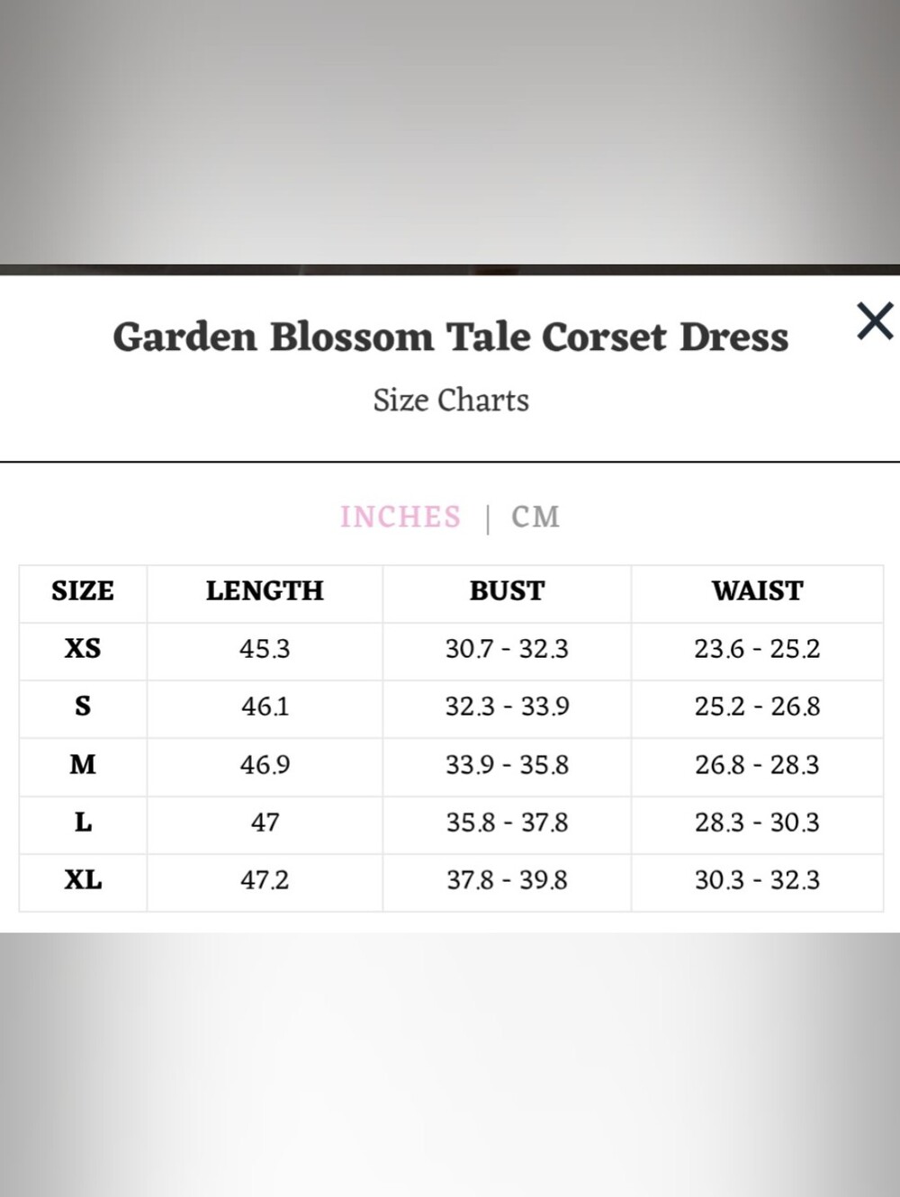 LaceMade Garden Blossom Tale Corset Vintage Inspired Dress | XL | NWT - Picture 7 of 7